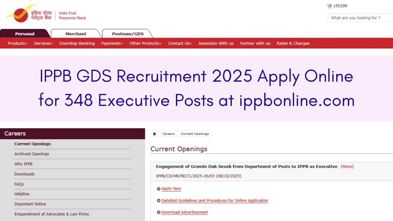 IPPB GDS Recruitment 2025