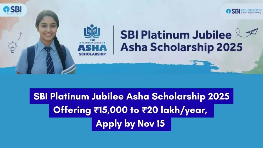 SBI Platinum Jubilee Asha Scholarship 2025