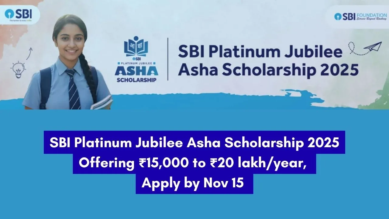 SBI Platinum Jubilee Asha Scholarship 2025